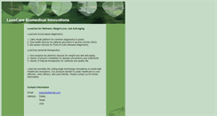 Desktop Screenshot of luxecare.com